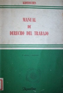 Manual de Derecho del Trabajo