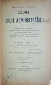 Cours de droit administrarif