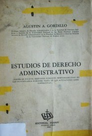 Estudios de derecho administrativo