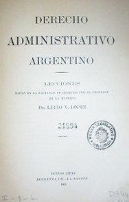 Derecho Administrativo argentino
