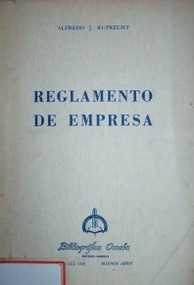 Reglamento de empresa