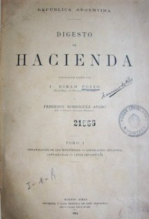 Digesto de hacienda