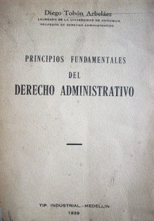 Principios fundamentales del derecho administrativo