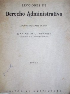 Lecciones de Derecho Administrativo