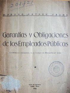 Garantías y obligaciones de los empleados públicos