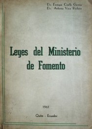 Leyes del Ministerio de Fomento