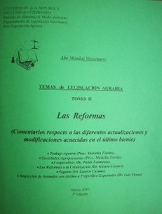 Temas de legislación agraria