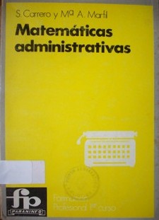 Matemáticas : rama administrativa y comercial