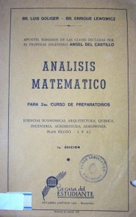 Análisis matemático II