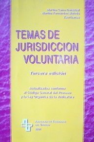 Temas de jurisdicción voluntaria