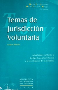 Temas de jurisdicción voluntaria