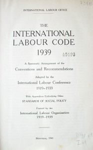 The International Labour Code 1939