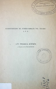 Carta orgánica de A.F.E. acotada