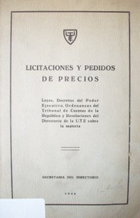 Licitaciones y pedidos de precios