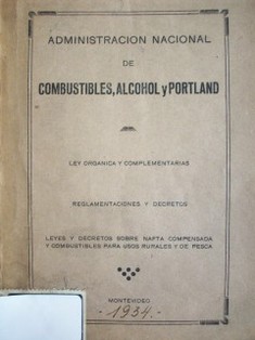 Administración Nacional de Combustibles, Alcohol y Portland