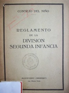 Reglamento de la División Segunda Infancia