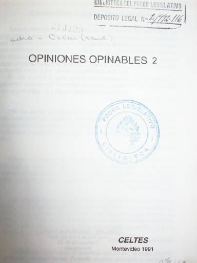 Opiniones opinables