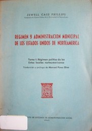 Régimen y administración municipal de los Estados Unidos de Norteamérica