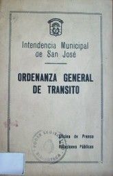 Ordenanza general de tránsito