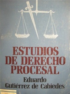 Estudios de derecho procesal