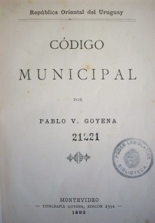Código municipal