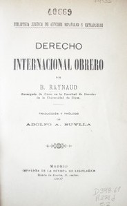 Derecho internacional obrero