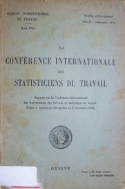 La Conférence Internationale des Statisticiens du Travail