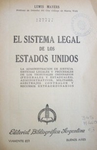 El sistema legal de los Estados Unidos