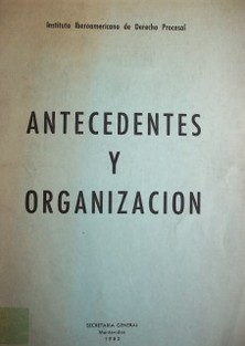 Antecedentes y organización