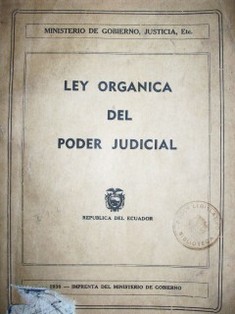 Ley orgánica del Poder Judicial