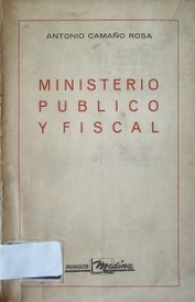 Ministerio público y fiscal