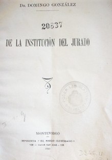 De la institución del jurado