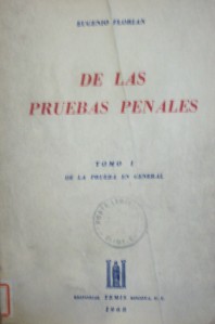 De las pruebas penales