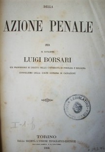 Della azione penale