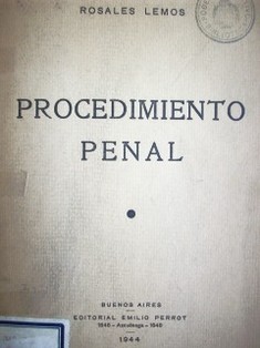 Procedimiento penal