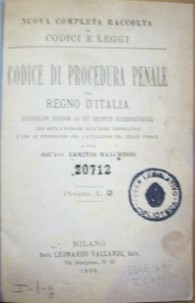 Codice di procedura penale del Regno D'Italia