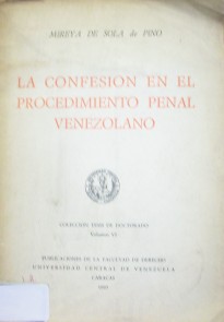 La confesión en el procedimiento penal venezolano