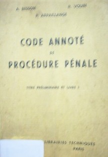 Code annoté de procédure pénale
