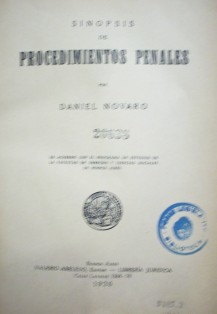 Sinopsis de procedimientos penales