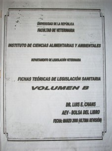 Fichas teóricas de legislación sanitaria