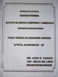 Fichas teóricas de legislación sanitaria