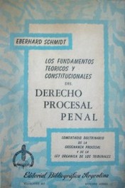 Los fundamentos teóricos y constitucionales del Derecho Procesal Penal