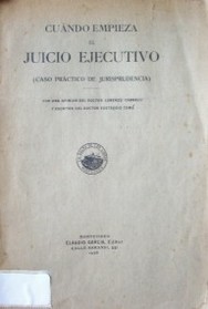 Cuándo empieza el juicio ejecutivo