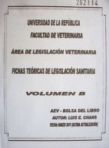 Fichas teóricas de legislación sanitaria