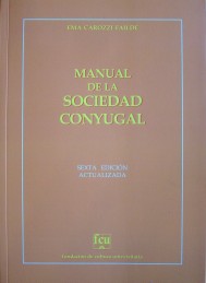 Manual de la sociedad conyugal