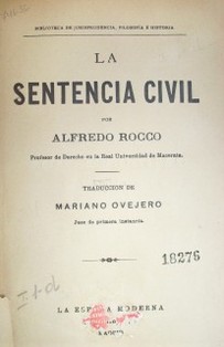 La sentencia civil