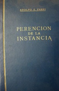 Perención de la instancia