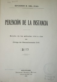 Perención de la instancia