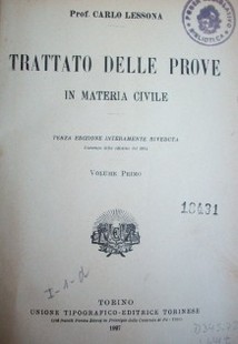 Teoria delle prove nel diritto Giudiziario civile italiano