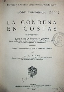 La condena en costas